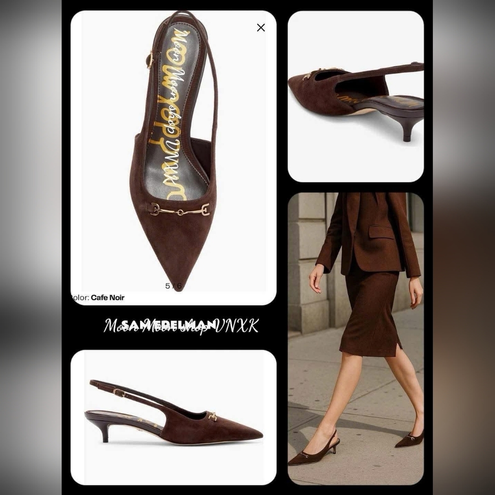 Sam Edelman Women’s Farrah Kitten Heel Pointed Toe Slingback Pump. Size 11. - Picture 7 of 7